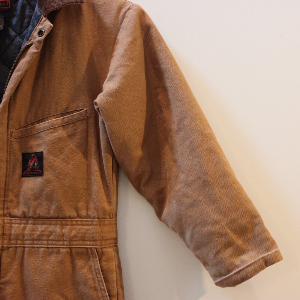 FIVE BROTHERS kids Work Coveralls QUILT LINED Size Medium - Picture 5 of 9